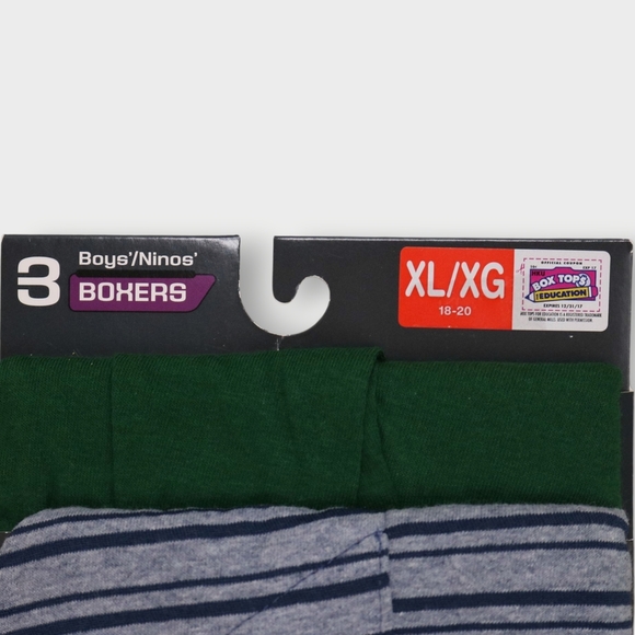 2014 Hanes Ultimate Boys 3Pk Tagless Boxer Briefs XL Retro NWT No Gap Fly - Picture 2 of 6